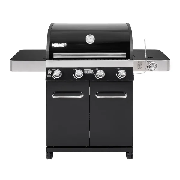 Grills 4-Burner Liquid Propane 60000 BTU Gas Grill Stainless with Side Burner