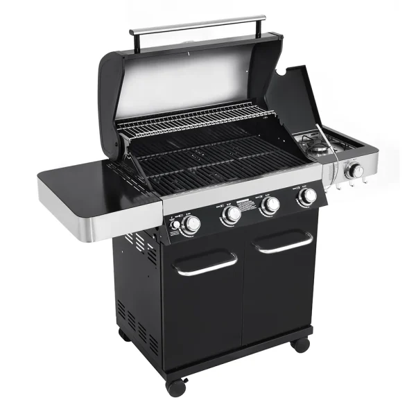 Grills 4-Burner Liquid Propane 60000 BTU Gas Grill Stainless with Side Burner - Image 4