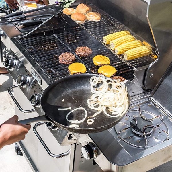 Grills 4   Burner Liquid Propane Infrared 72000 BTU Gas Grill with Side Burner and Cabinet - Image 3