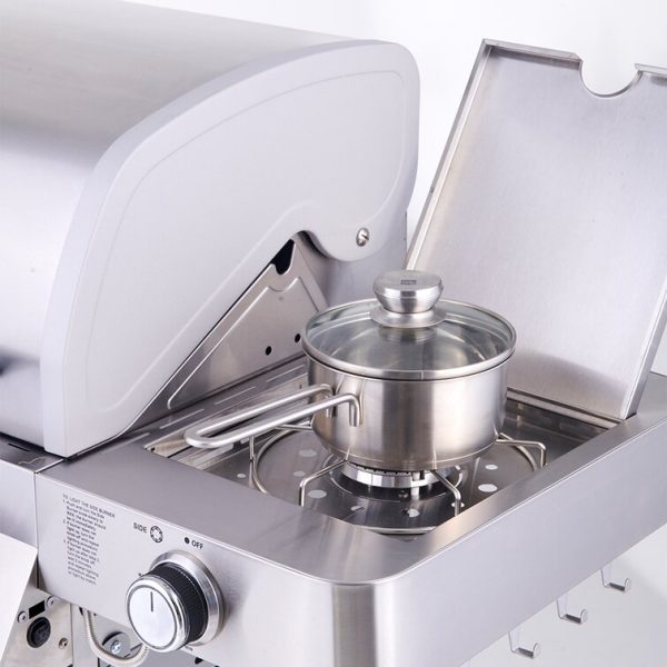 Grills 4   Burner Liquid Propane Infrared 72000 BTU Gas Grill with Side Burner and Cabinet - Image 6