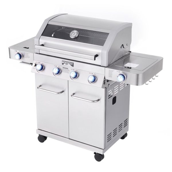Grills 4   Burner Liquid Propane Infrared 72000 BTU Gas Grill with Side Burner and Cabinet - Image 7
