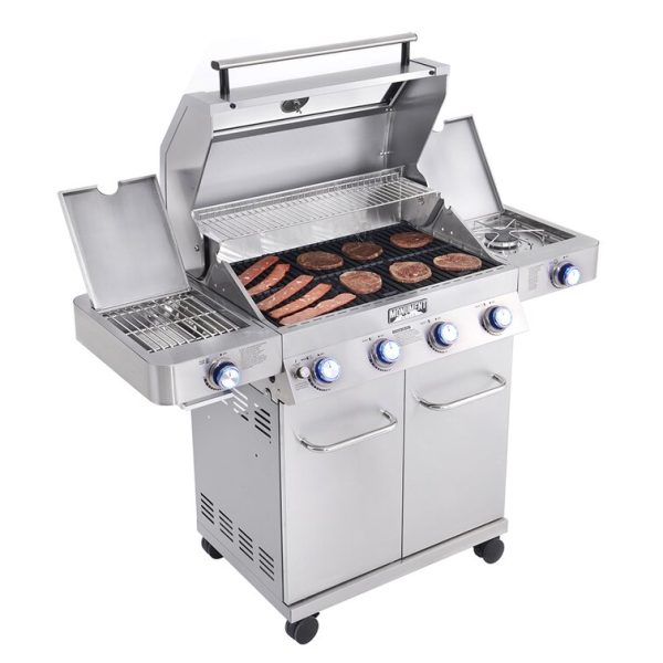 Grills 4   Burner Liquid Propane Infrared 72000 BTU Gas Grill with Side Burner and Cabinet - Image 9