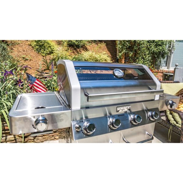 Grills 4   Burner Liquid Propane Infrared 72000 BTU Gas Grill with Side Burner and Cabinet - Image 11