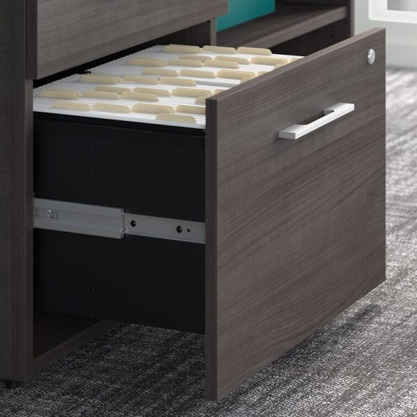 Business Furniture Office 500 44.21  Wide 2   Drawer Filing Storage Cabinet   Storm Gray - Image 4