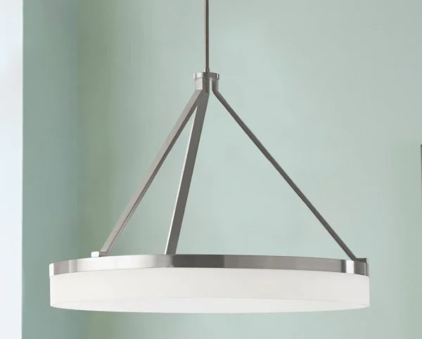 Origin 21 CPL11BNK Lynnpark Brushed Nickel Modern/Contemporary Cylinder LED Pendant Light - Image 6