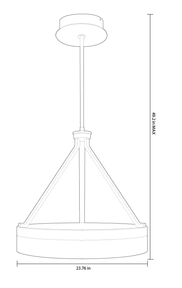 Origin 21 CPL11BNK Lynnpark Brushed Nickel Modern/Contemporary Cylinder LED Pendant Light - Image 8