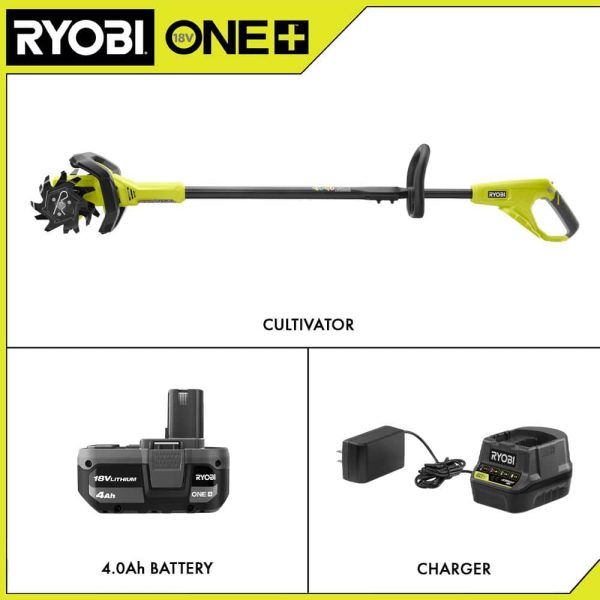 P2750VNM ONE+ 18V 8 in. Cordless Cultivator with 4.0 Ah Battery and Charger - Image 3