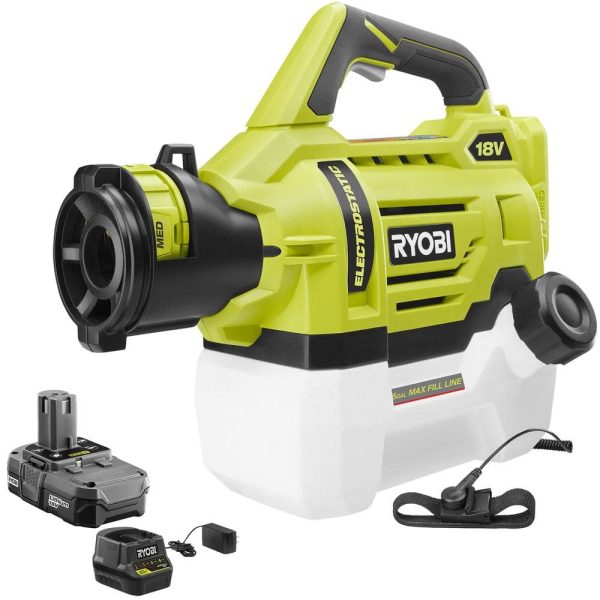 P2890 ONE+ 18V Cordless Electrostatic 0.5 Gal Sprayer with 2.0 Ah Battery and Charger