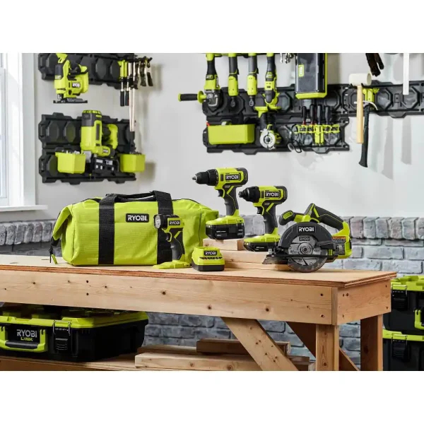 PCL1400K2 ONE+ 18V Cordless 4-Tool Combo Kit with 1.5 Ah Battery, 4.0 Ah Battery, and Charger - Image 10
