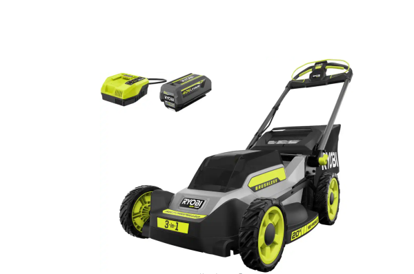 RY401180VNM 40V HP Brushless 20 in. Cordless Electric Battery Walk Behind Self-Propelled Mower with 6.0 Ah Battery and Charger