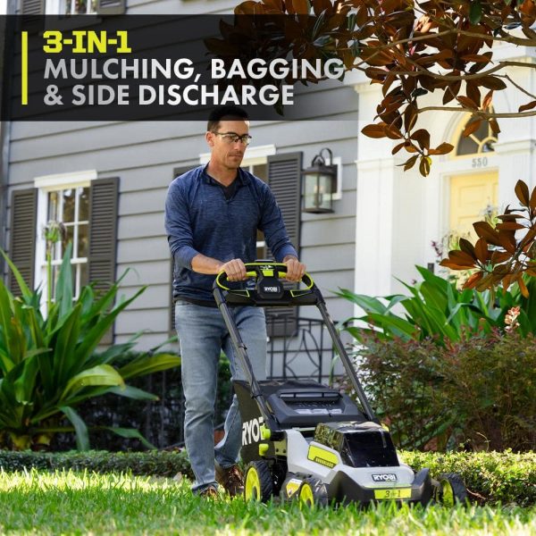 RY401180VNM 40V HP Brushless 20 in. Cordless Electric Battery Walk Behind Self-Propelled Mower with 6.0 Ah Battery and Charger - Image 8