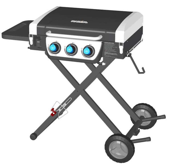 Razor 3   Burner Portable Liquid Propane 30000 BTU Gas Grill - Image 2