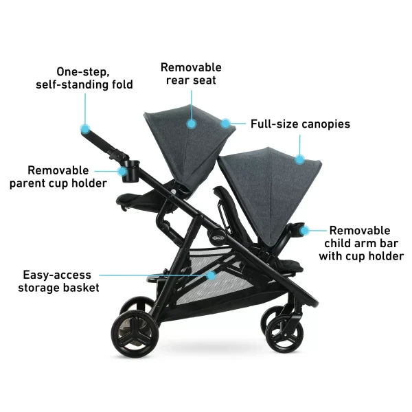 Graco Ready2Grow 2.0 Double Stroller   Rafa - Image 2
