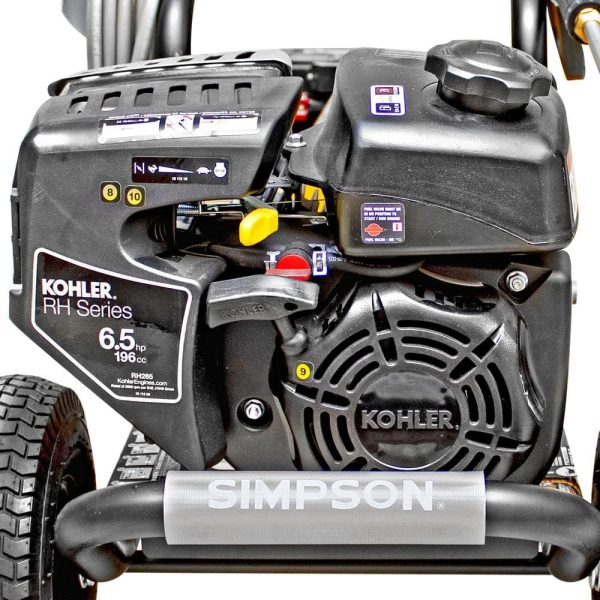 SIMPSON MS60763-S MegaShot 3100 PSI 2.4 GPM Gas Cold Water Pressure Washer with KOHLER RH265 Engine - Image 8