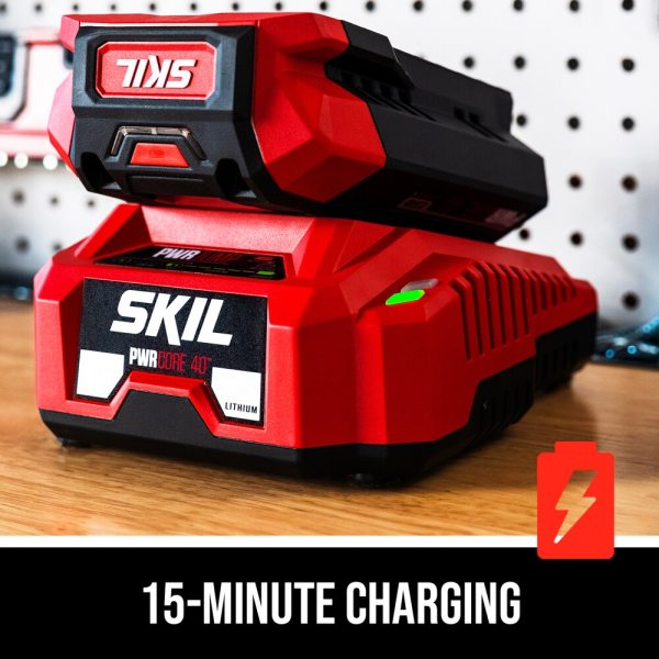 HT4221-10 PWR CORE 40 40-Volt 24-in Dual Cordless Electric Hedge Trimmer 2.5 Ah (Battery   Charger Included) - Image 6
