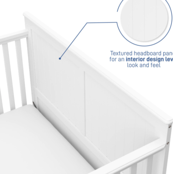 Graco Hadley 4-in-1 Convertible Crib with Drawer-White - Image 3