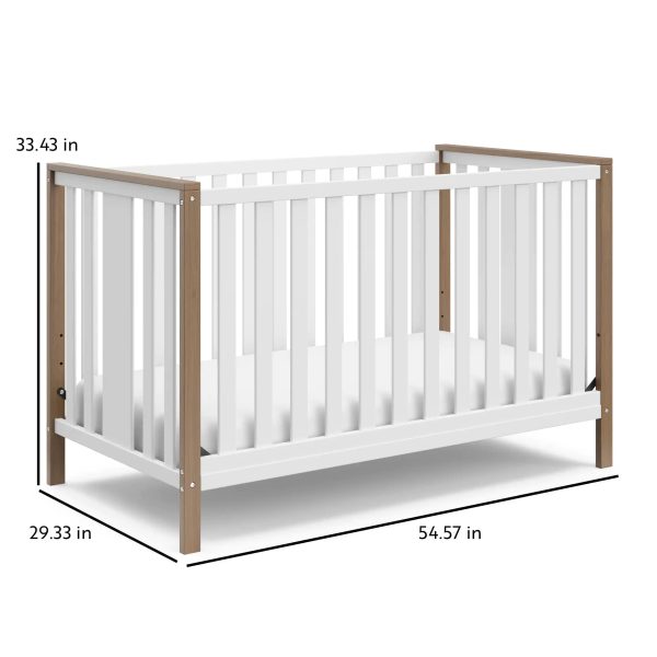 Storkcraft Modern Pacific Vintage Driftwood 4-in-1 Convertible Crib - Image 5