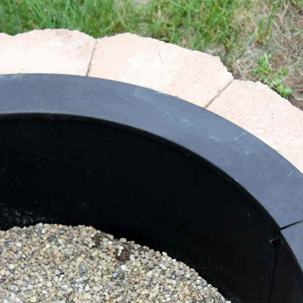 Decor NB-FPRHD39 39 in. Dia x 10 in. H Round Steel Wood Burning Fire Pit Ring Liner - Image 5