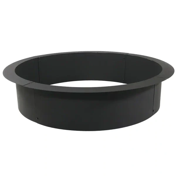 Decor NB-FPRHD39 39 in. Dia x 10 in. H Round Steel Wood Burning Fire Pit Ring Liner - Image 6
