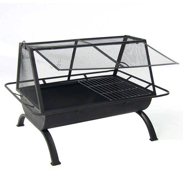 Decor NB-NW201 27-in W Black Steel Wood-Burning Fire Pit - Image 5