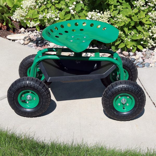 Decor QH-RC960-GN 4-cu ft Steel  Cart - Image 3