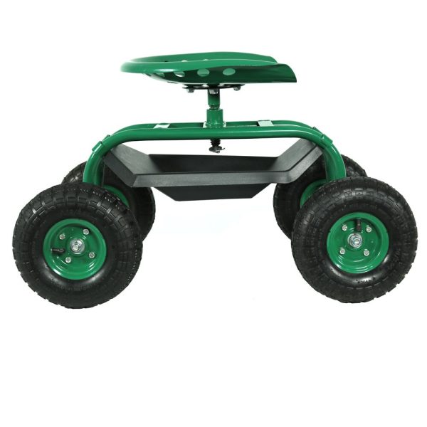Decor QH-RC960-GN 4-cu ft Steel  Cart - Image 4
