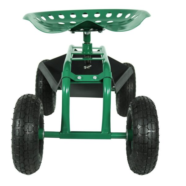 Decor QH-RC960-GN 4-cu ft Steel  Cart - Image 5