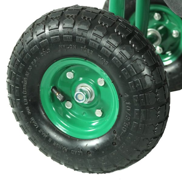 Decor QH-RC960-GN 4-cu ft Steel  Cart - Image 6