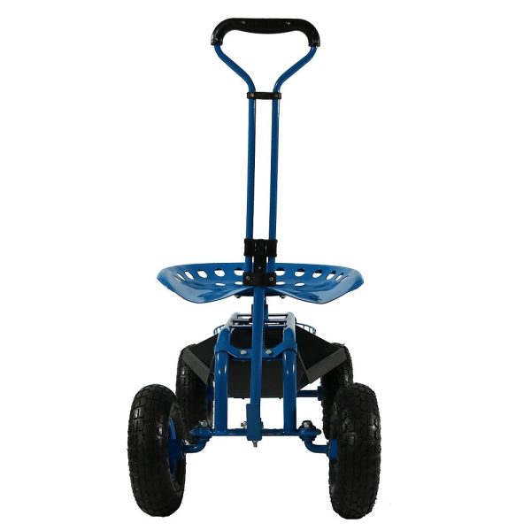 Decor QH-RCP042-BL 4-cu ft Steel  Cart - Image 6