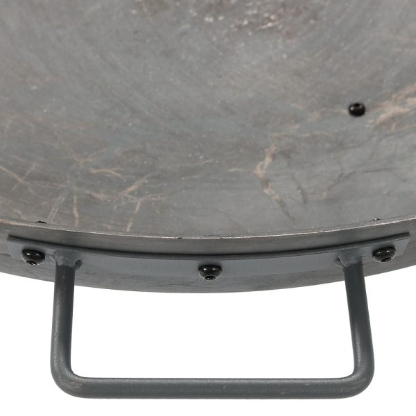 Decor RCM-LG569-STEEL 30-in W Silver Cast Iron Wood-Burning Fire Pit - Image 4