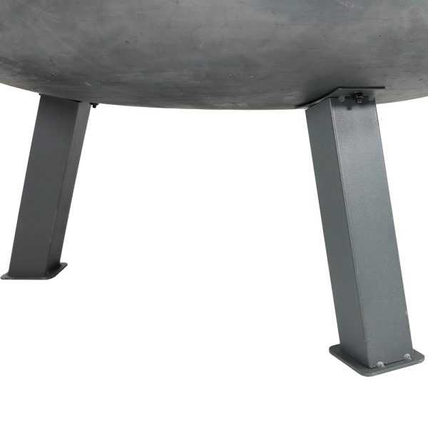 Decor RCM-LG569-STEEL 30-in W Silver Cast Iron Wood-Burning Fire Pit - Image 6