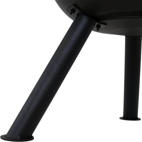 Decor RCM-LG765 60-in H x 19-in D x 22-in W Black Steel Chiminea - Image 6