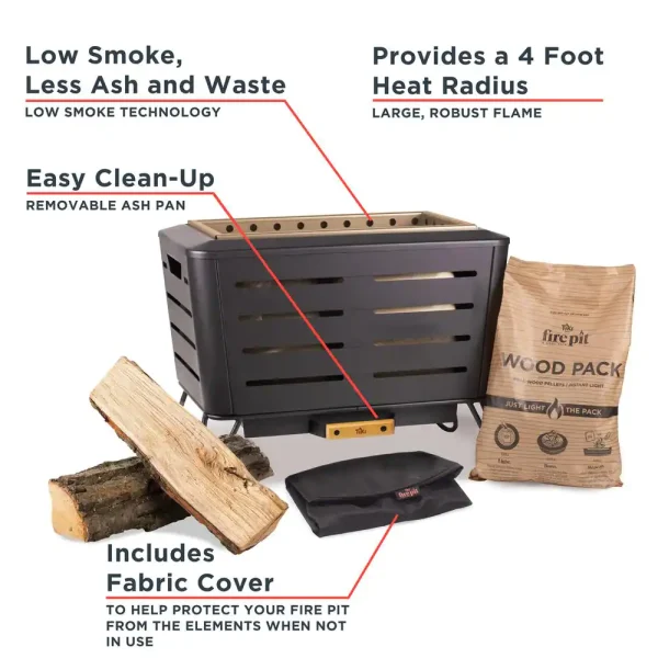 TIKI 112000268 Portable Fire Pit Metal Black - Image 7