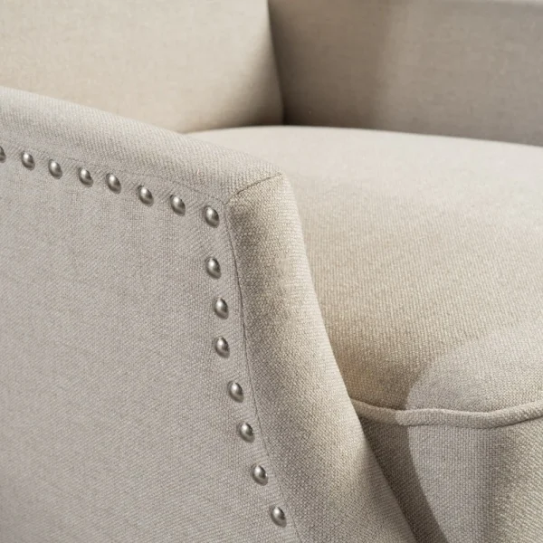 Home Wescott Wingback Pushback Recliner, Wheat - Image 5