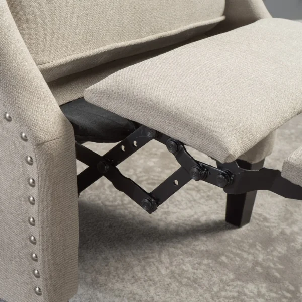 Home Wescott Wingback Pushback Recliner, Wheat - Image 4