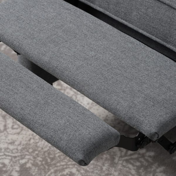 Home Wescott Wingback Pushback Recliner, Charcoal - Image 2