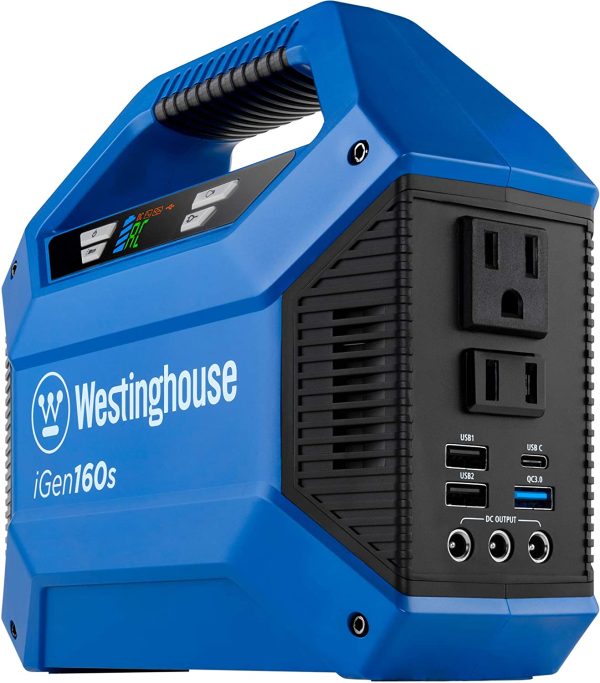 IN160S 100-Rated/150-Peak Watt Camping/RV Power Station 155-Watt Hour Portable Solar Generator