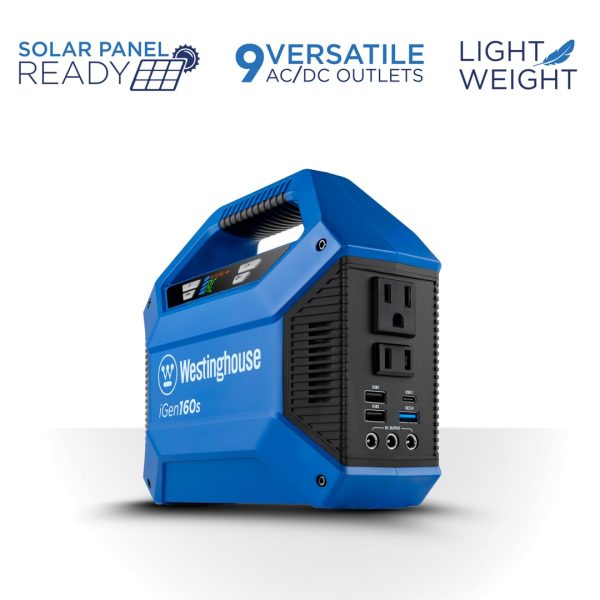 IN160S 100-Rated/150-Peak Watt Camping/RV Power Station 155-Watt Hour Portable Solar Generator - Image 2