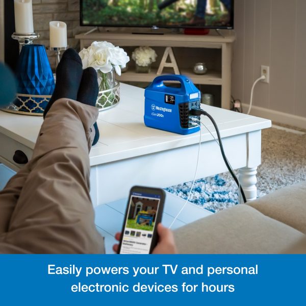 IN200S 150-Rated/300-Peak Watt Camping/RV Power Station 194-Watt Hour Portable Solar Generator - Image 3