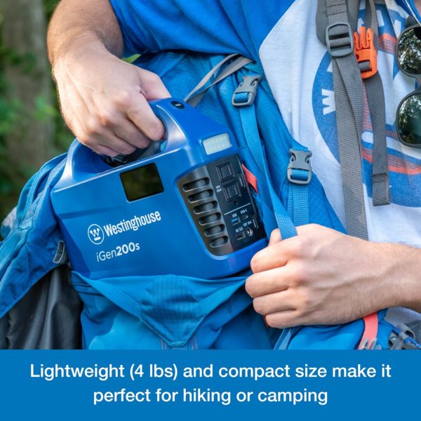 IN200S 150-Rated/300-Peak Watt Camping/RV Power Station 194-Watt Hour Portable Solar Generator - Image 4