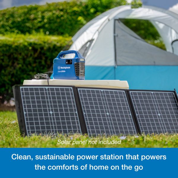 IN200S 150-Rated/300-Peak Watt Camping/RV Power Station 194-Watt Hour Portable Solar Generator - Image 5