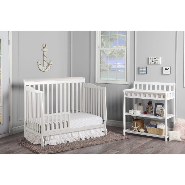 Dream On Me Ashton Convertible 5-in-1 Crib, White - Image 9