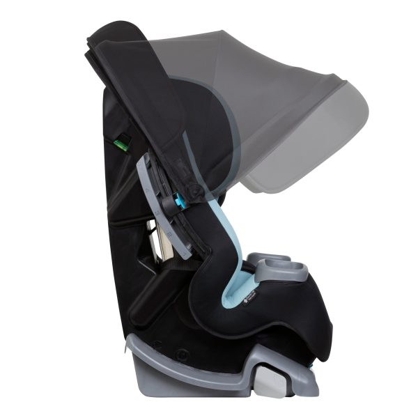 Baby Trend Cover Me 4-in-1 Harness Convertible Car Seat, Solid Print Desert Blue - Image 5