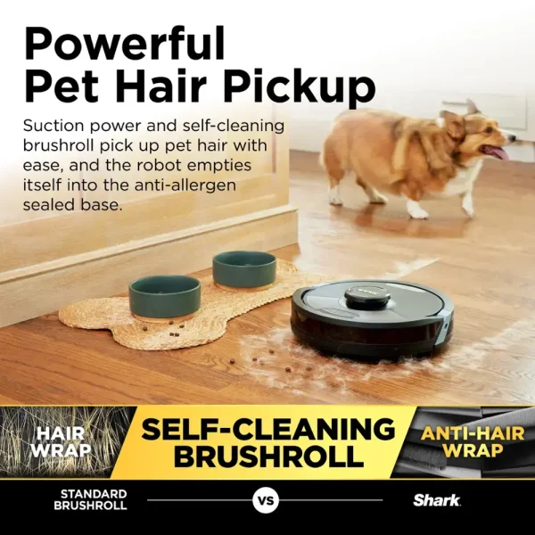 Matrix Plus 2-in-1 Robot Vacuum   Mop with Sonic Mopping, Matrix Clean, Home Mapping, HEPA Bagless Self Empty, WiFi   Black - Image 4