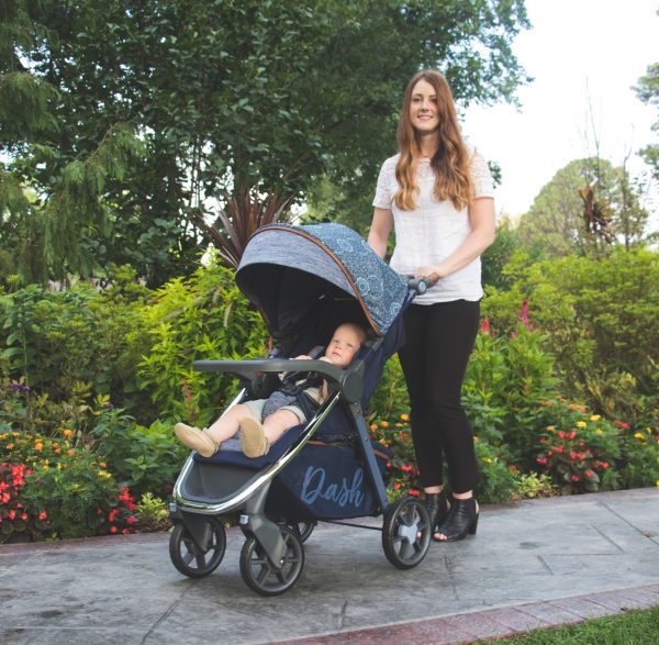 Monbebe Dash Travel System Stroller and Infant Car Seat, Boho - Image 3