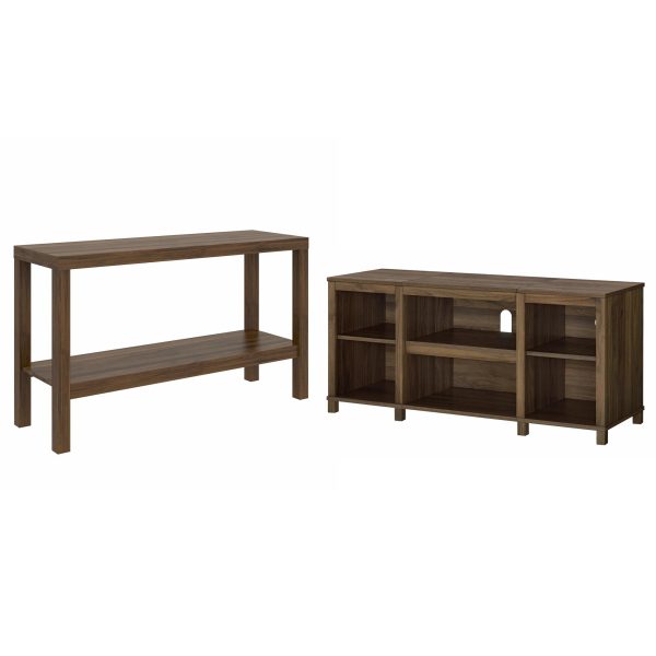 Parsons TV Stand for TVs up to 50 , Canyon Walnut - Image 5