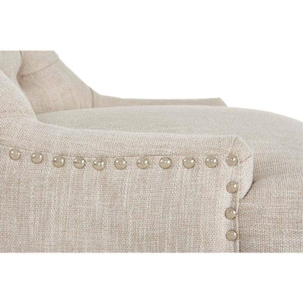 StyleWell  Bakerford Biscuit Beige Upholstered Dining Chair with Tufted Back (Set of 2) - Image 8