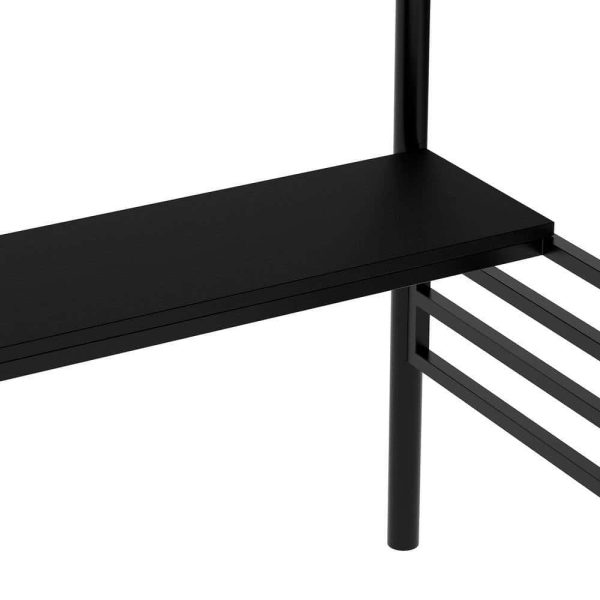 Bright Designs  Black Twin Size Metal Loft Bed with Desk and Stairs - Image 3