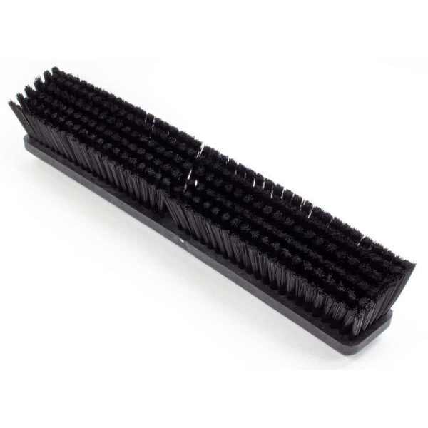 CFS Brands 41890EC03 Sparta 18 in. Black Polypropylene Push Broom Head (12-Pack) - Image 3
