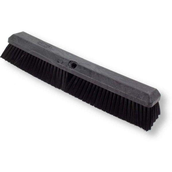 CFS Brands 41890EC03 Sparta 18 in. Black Polypropylene Push Broom Head (12-Pack) - Image 2
